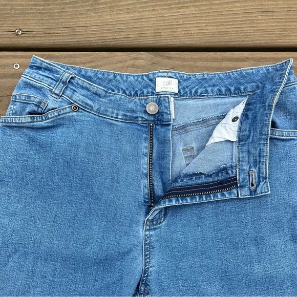 J. Jill Stretch Jeans Women 6 Petite Crop Blue Denim 28” Waist 23.5” Inseam - Picture 3 of 15